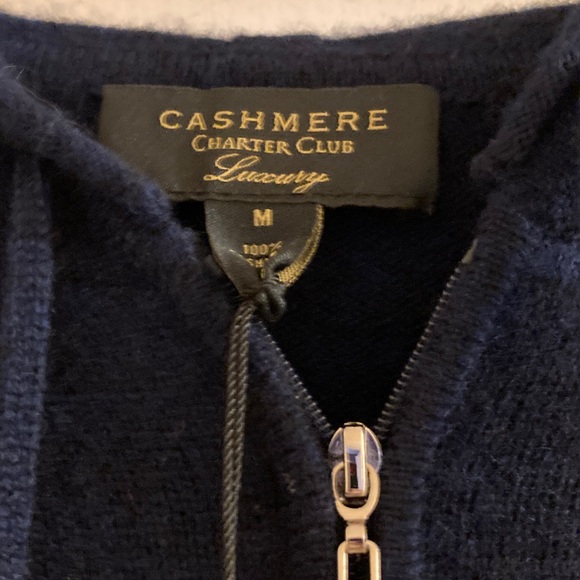 Navy Blue Hooded Sweater - Picture 2 of 3